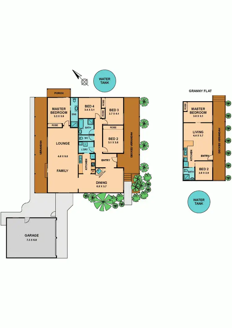 Floorplan of Homely house listing, 52 HALL ROAD, Heathcote VIC 3523