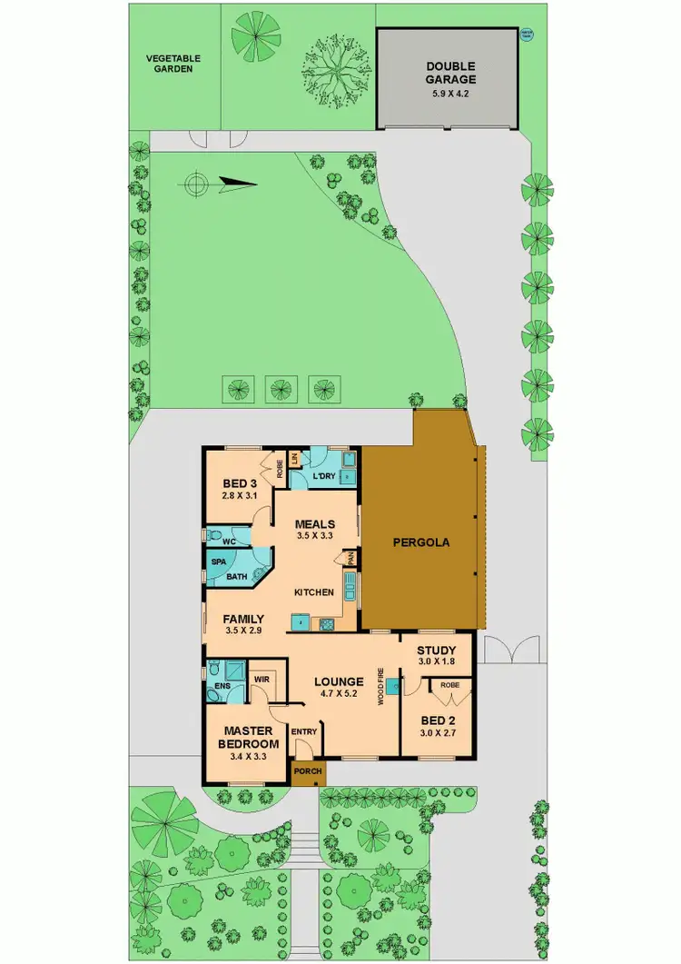 Floorplan of Homely house listing, 15 ROULSTON WAY, Wallan VIC 3756