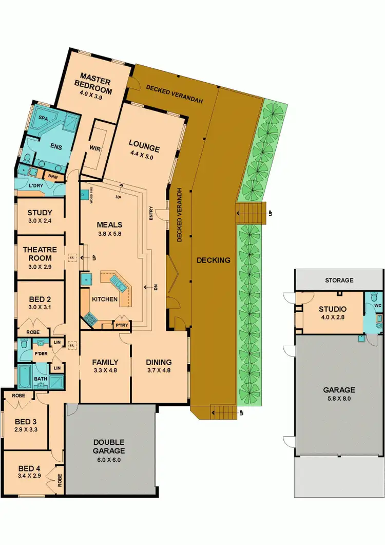 Floorplan of Homely house listing, 23 BADEN DRIVE, Heathcote Junction VIC 3758