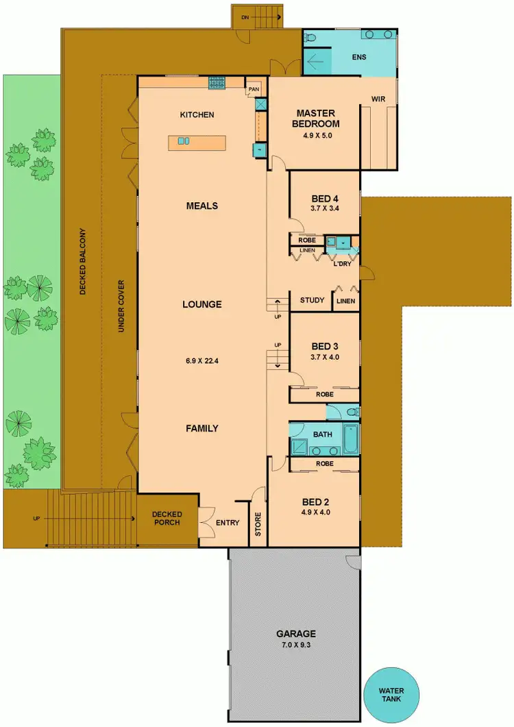 Floorplan of Homely house listing, 12 ROMANO DRIVE, Pyalong VIC 3521