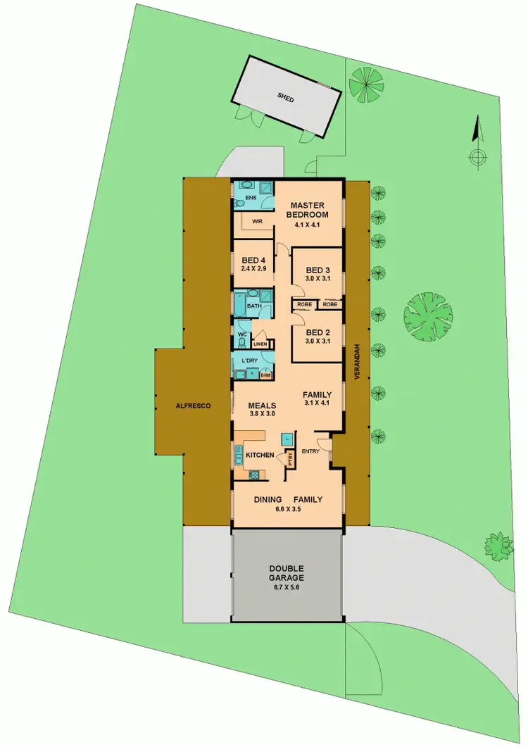 Floorplan of Homely house listing, 33 ROULSTON WAY, Wallan VIC 3756