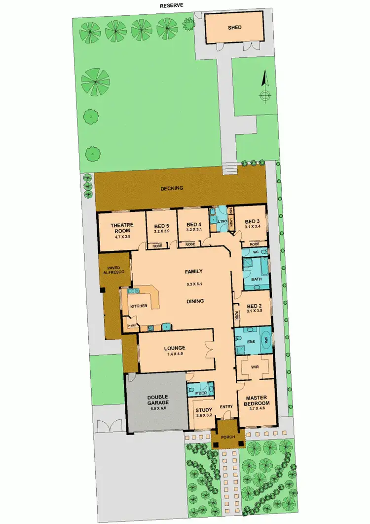 Floorplan of Homely house listing, 195 TARCOMBE ROAD, Seymour VIC 3660