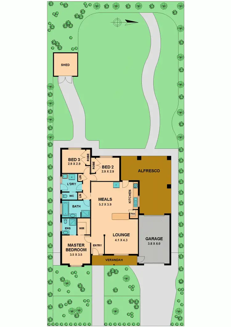 Floorplan of Homely house listing, 23 Ferguson Street, Broadford VIC 3658