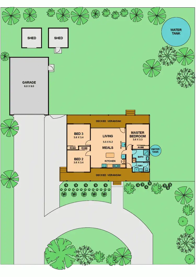 Floorplan of Homely house listing, 9 BOURKE ST, Pyalong VIC 3521
