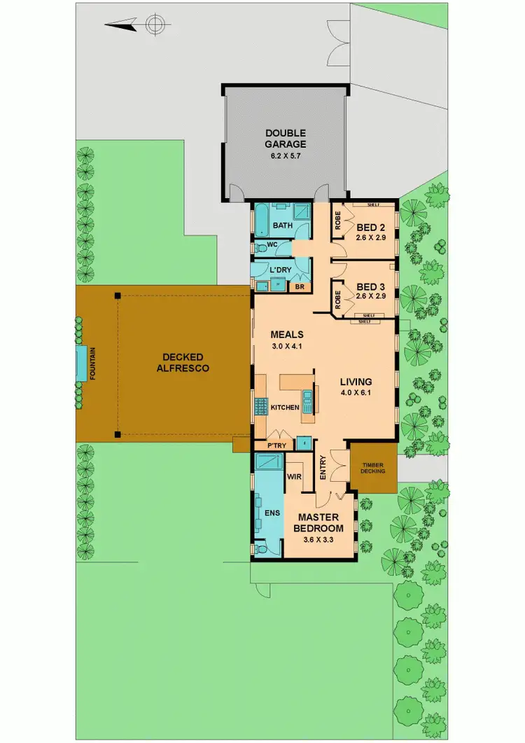 Floorplan of Homely house listing, 11 JAMIESON WAY,, Wallan VIC 3756