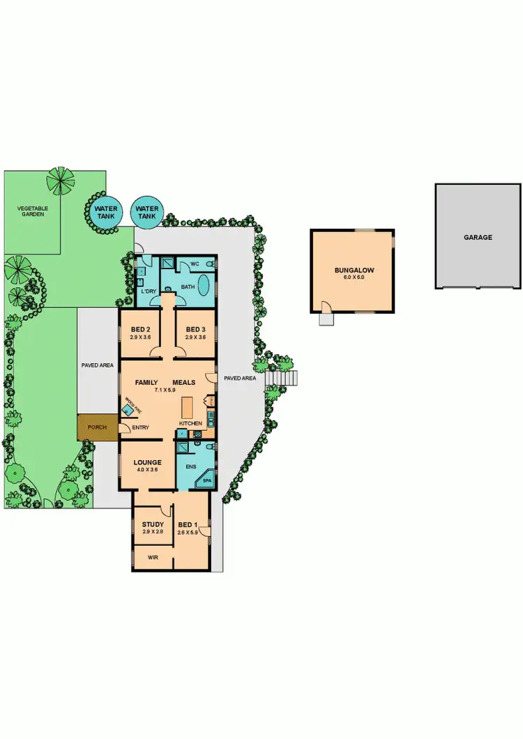 Floorplan of Homely house listing, 26 JUNCTION ROAD, Heathcote Junction VIC 3758