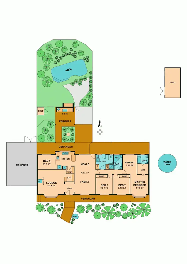 Floorplan of Homely house listing, 25 McNAUGHTON CL, Wallan VIC 3756
