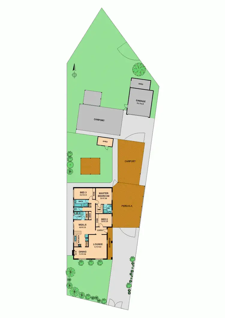 Floorplan of Homely house listing, 3 MUNROE COURT, Wallan VIC 3756