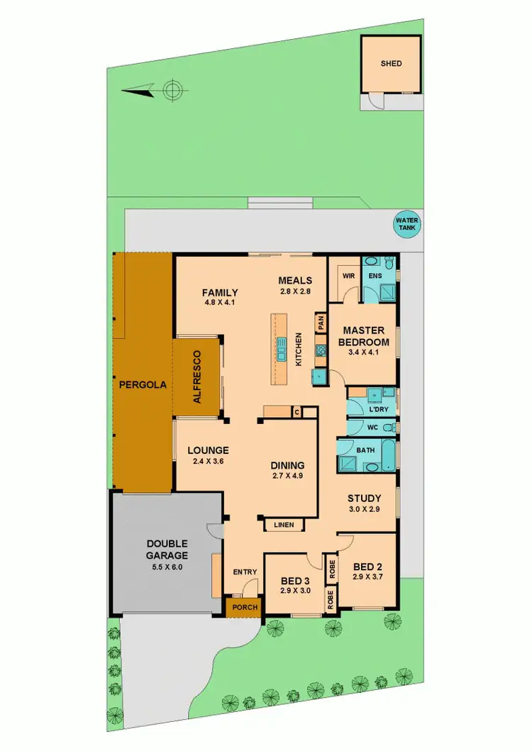 Floorplan of Homely house listing, 11 LAURICELLA DRIVE, Wallan VIC 3756