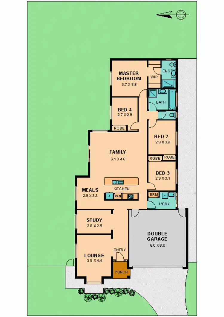 Floorplan of Homely house listing, 1 JAMIESON WAY, Wallan VIC 3756
