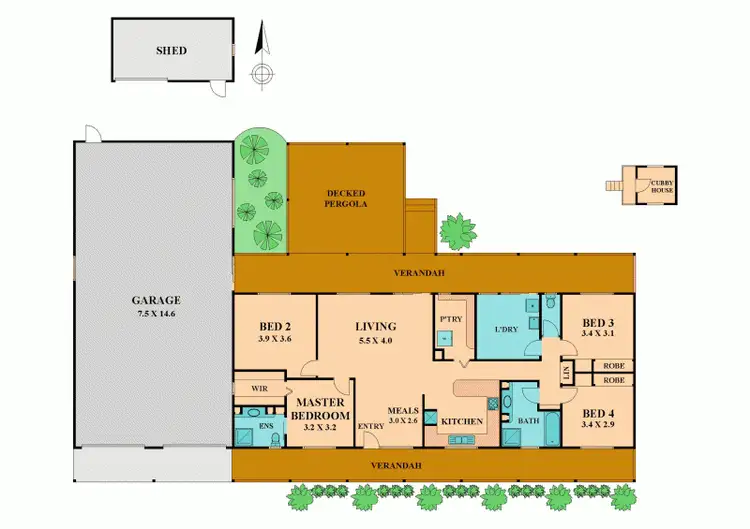 Floorplan of Homely house listing, 29 FLEMING DRIVE, Broadford VIC 3658