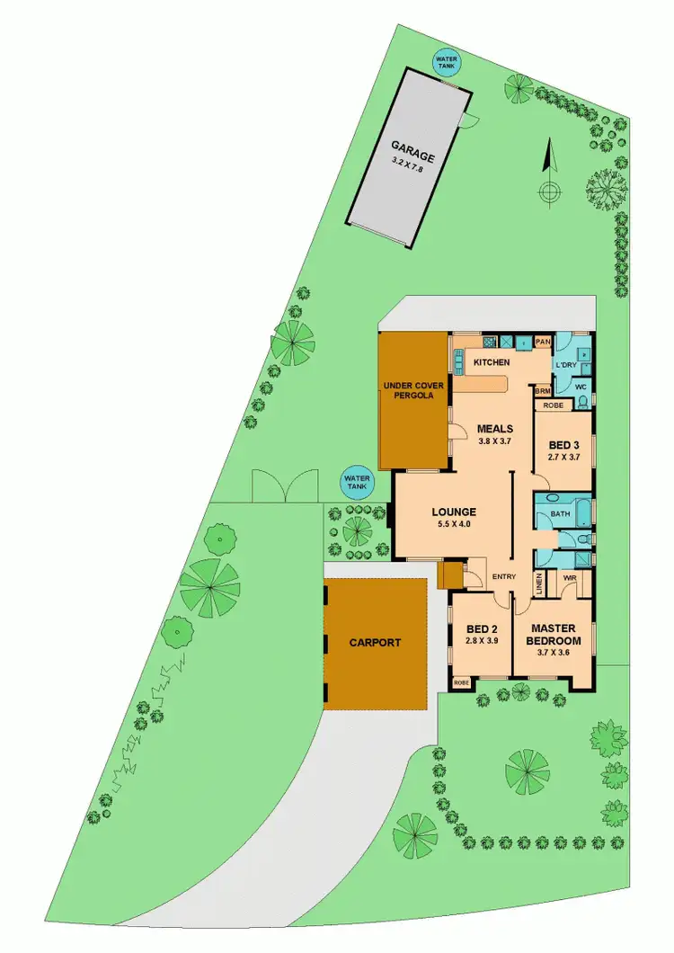 Floorplan of Homely house listing, 50 WEDDING DRIVE, Wallan VIC 3756