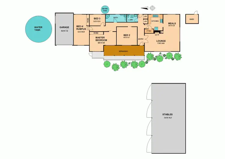 Floorplan of Homely house listing, 90 MURCHISON SPUR ROAD, Reedy Creek VIC 3658