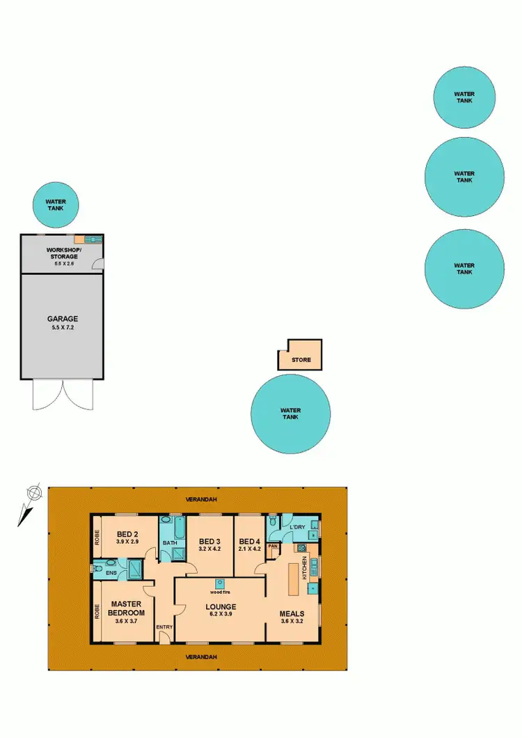 Floorplan of Homely house listing, 60 REDGUM ROAD, Broadford VIC 3658