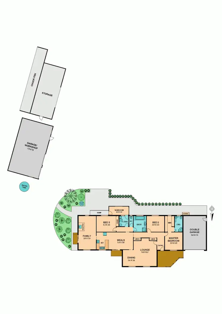 Floorplan of Homely house listing, 45 STATION AVENUE, Heathcote Junction VIC 3758