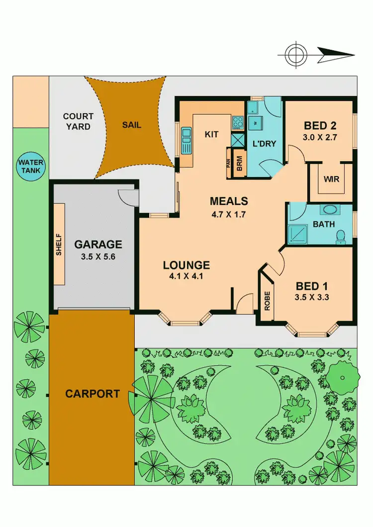 Floorplan of Homely house listing, 1/63 FERGUSON STREET, Broadford VIC 3658