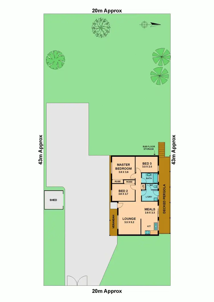 Floorplan of Homely house listing, 20 LINTON STREET, Clonbinane VIC 3658