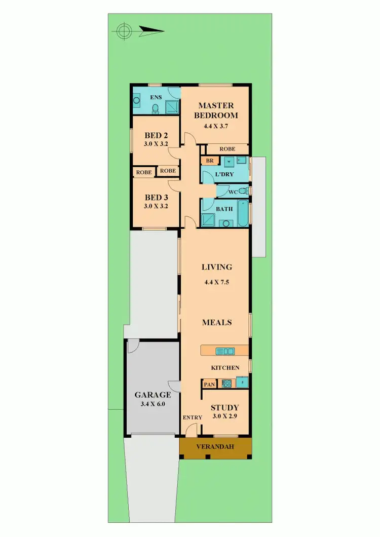 Floorplan of Homely house listing, 24 LAFFY STREET, Wallan VIC 3756