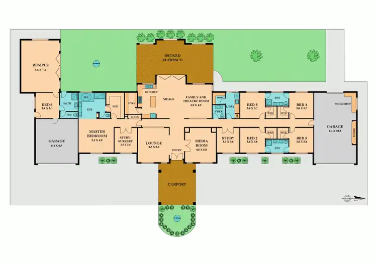 Floorplan of Homely house listing, 1310 VALLEY DRIVE, Hidden Valley VIC 3756