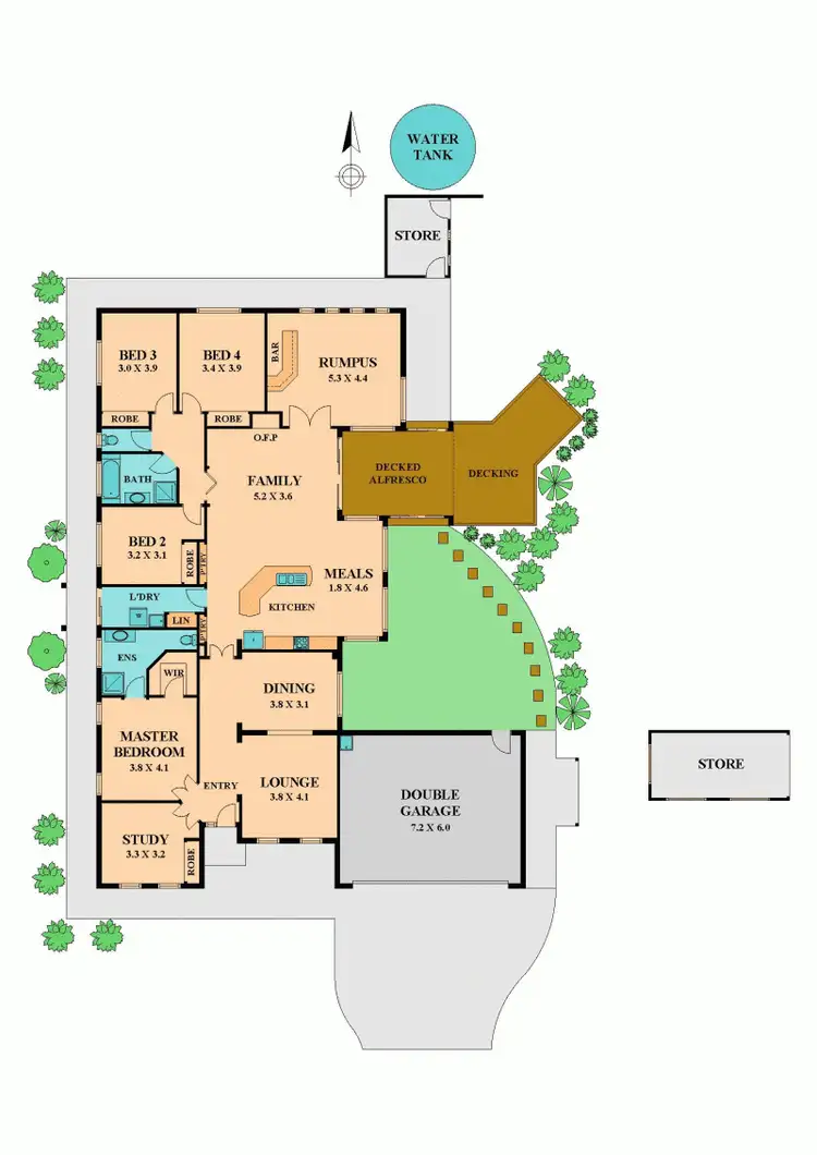 Floorplan of Homely house listing, 14 EASTERN RIDGE, Hidden Valley VIC 3756