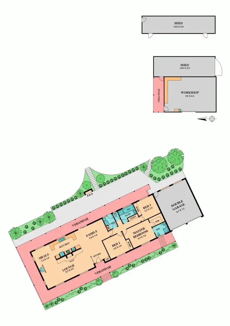 Floorplan of Homely house listing, 6 McDONALD DRIVE, Wandong VIC 3758