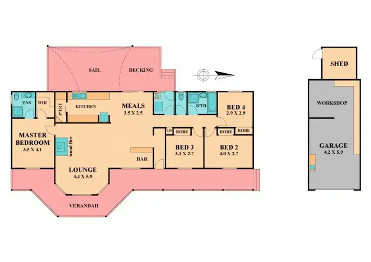 Floorplan of Homely house listing, 7 CATHERY COURT, Pyalong VIC 3521