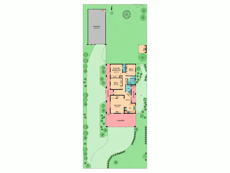 Floorplan of Homely house listing, 23 BURGES LANE, Broadford VIC 3658
