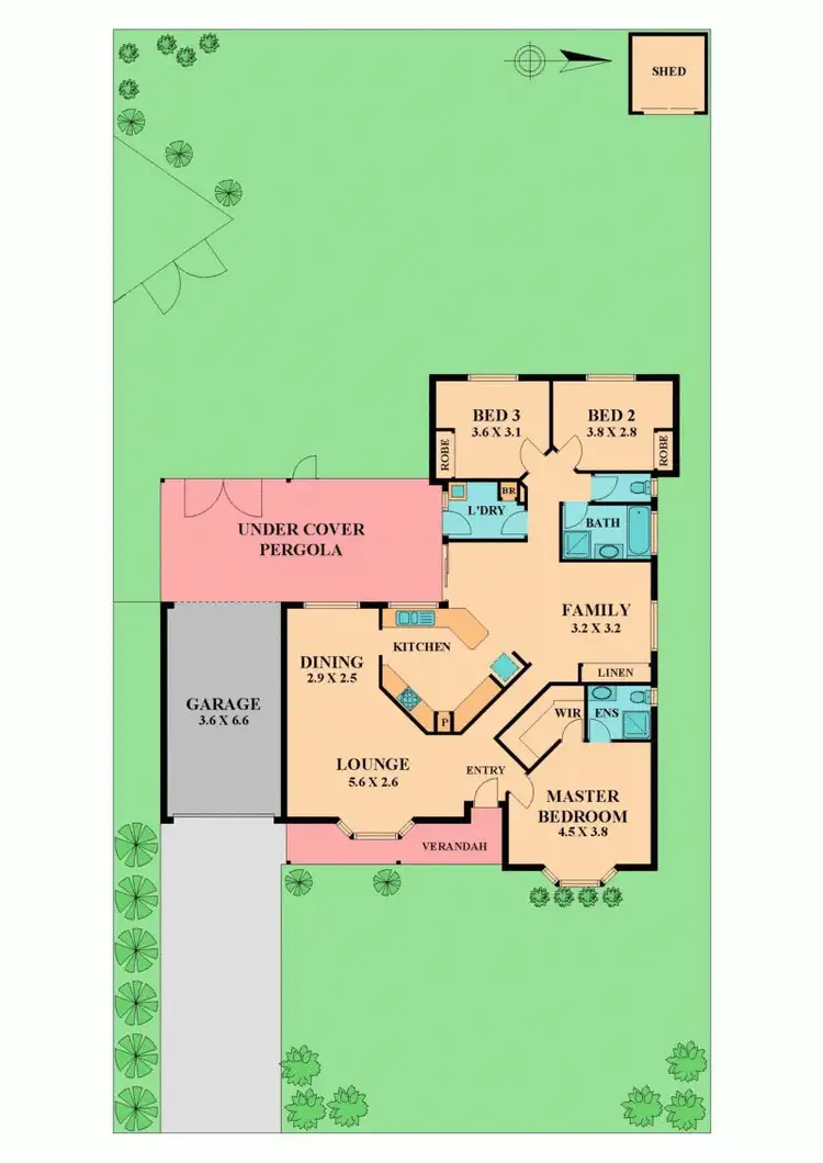 Floorplan of Homely house listing, 3 ROULSTON WAY, Wallan VIC 3756