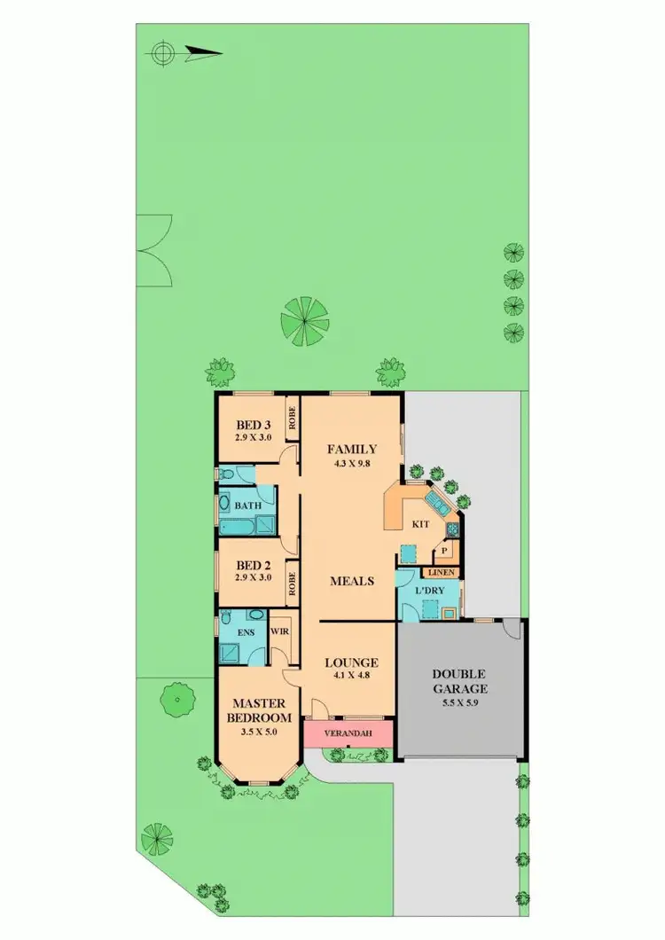 Floorplan of Homely house listing, 27 HADLEY DRIVE, Wallan VIC 3756