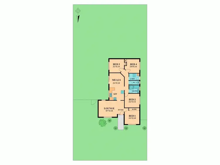 Floorplan of Homely house listing, 77 DUKE STREET, Wallan VIC 3756