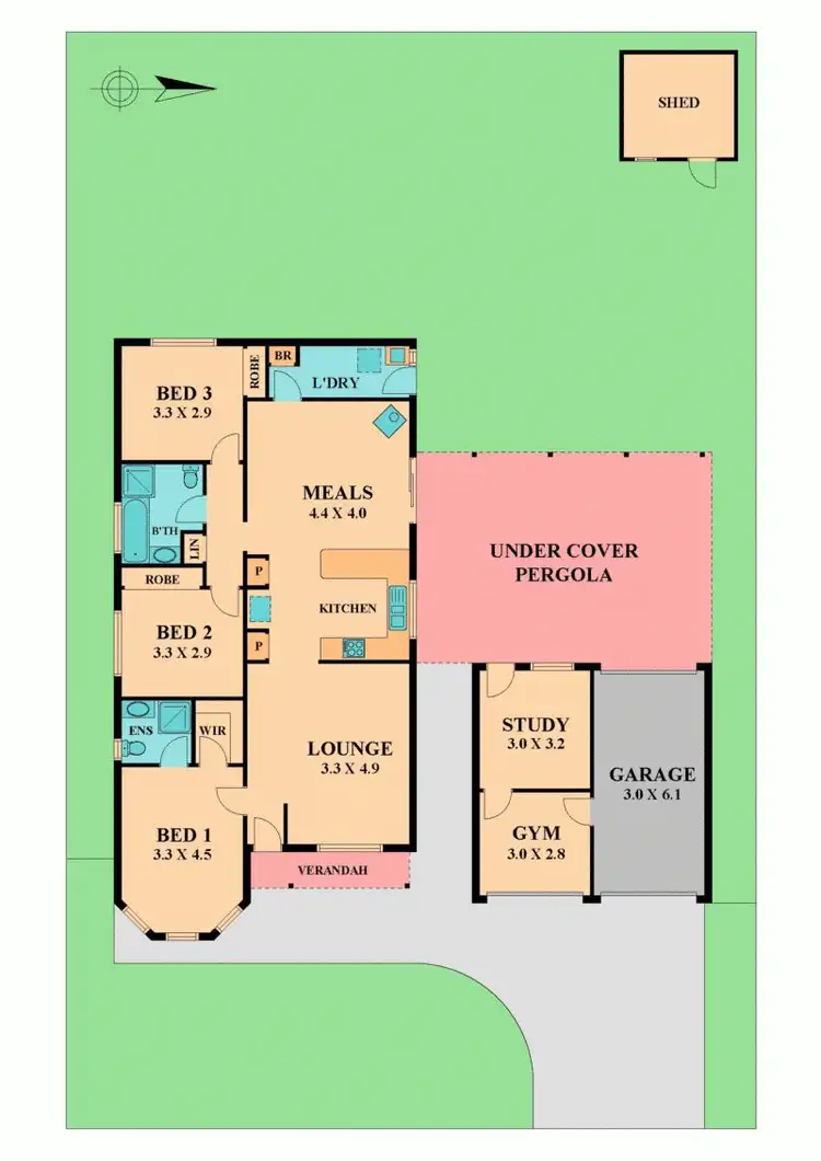 Floorplan of Homely house listing, 5 PAMELA COURT, Wallan VIC 3756