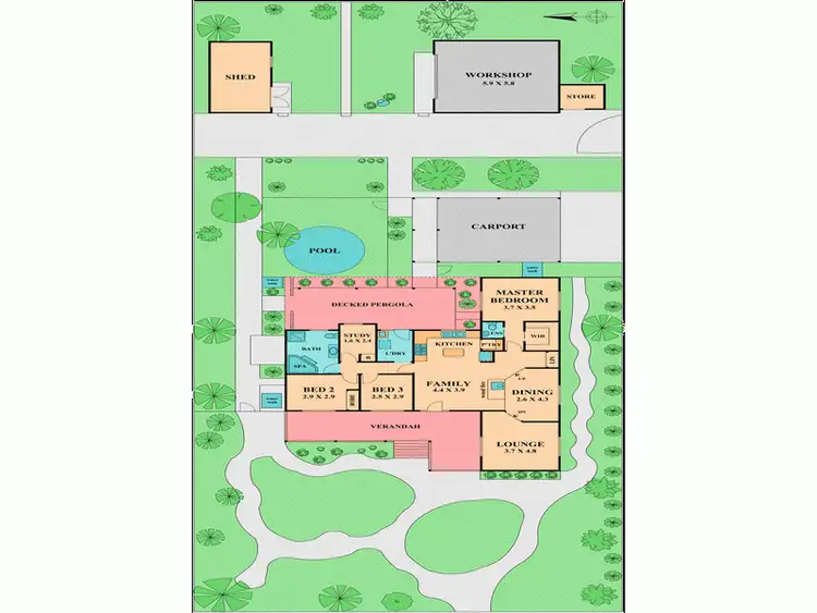 Floorplan of Homely house listing, 65 RAIL STREET, Wandong VIC 3758