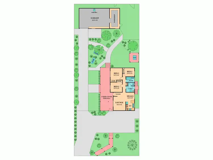Floorplan of Homely house listing, 4 ELIZABETH COURT, WATERFORD PARK CLONBINANE, Wandong VIC 3758