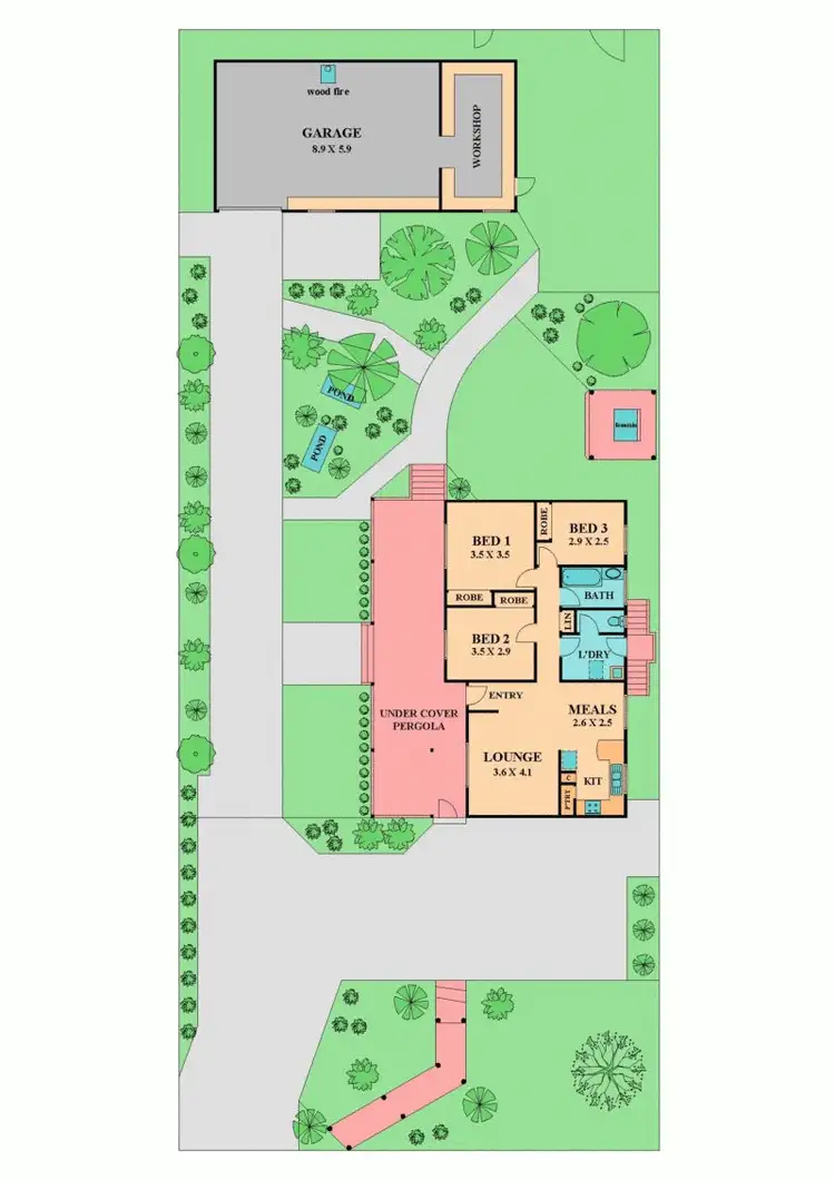 Floorplan of Homely house listing, 4 ELIZABETH COURT, WATERFORD PARK -, Clonbinane VIC 3658