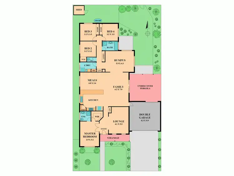 Floorplan of Homely house listing, 15 ALEXANDER AVENUE, Wallan VIC 3756