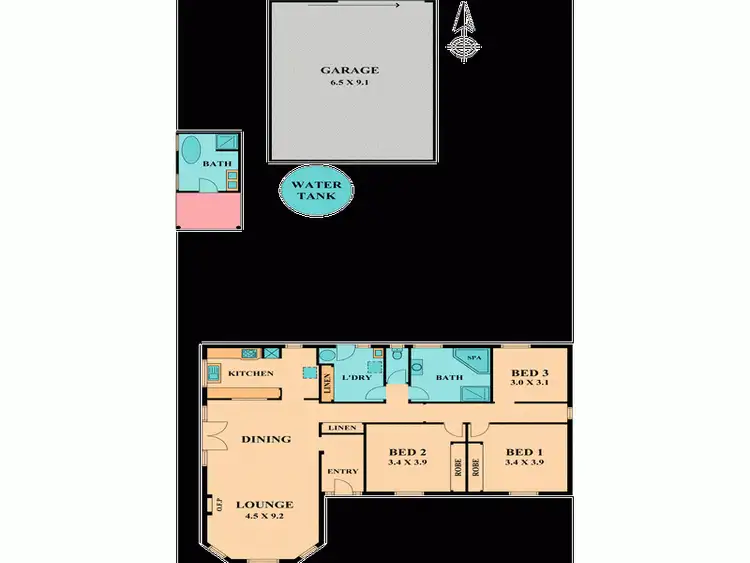 Floorplan of Homely house listing, 25 DIGGINGS ROAD, WILLOWMAVIN, Kilmore VIC 3764