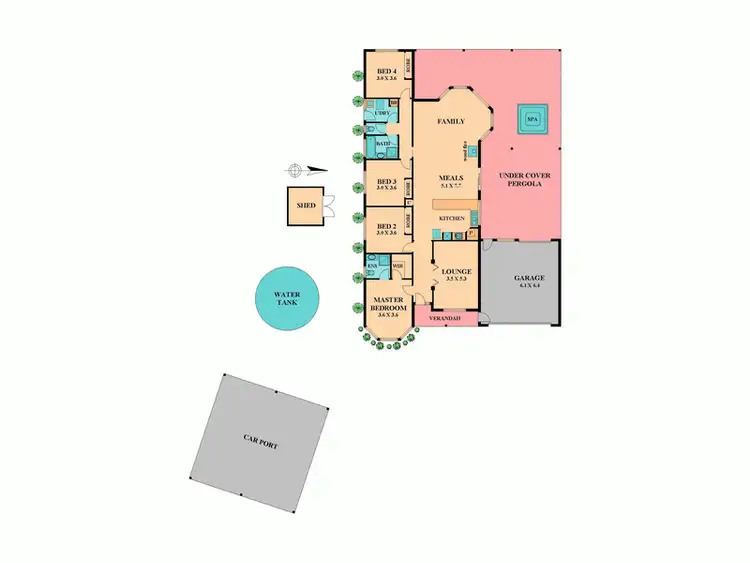 Floorplan of Homely house listing, 1461 Bolinda-Darraweit Road, Darraweit Guim VIC 3756