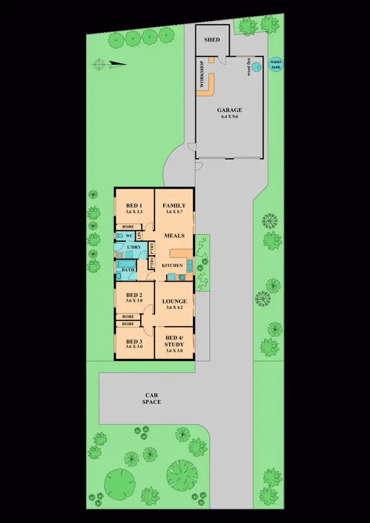 Floorplan of Homely house listing, 7 Roulston Way, Wallan VIC 3756