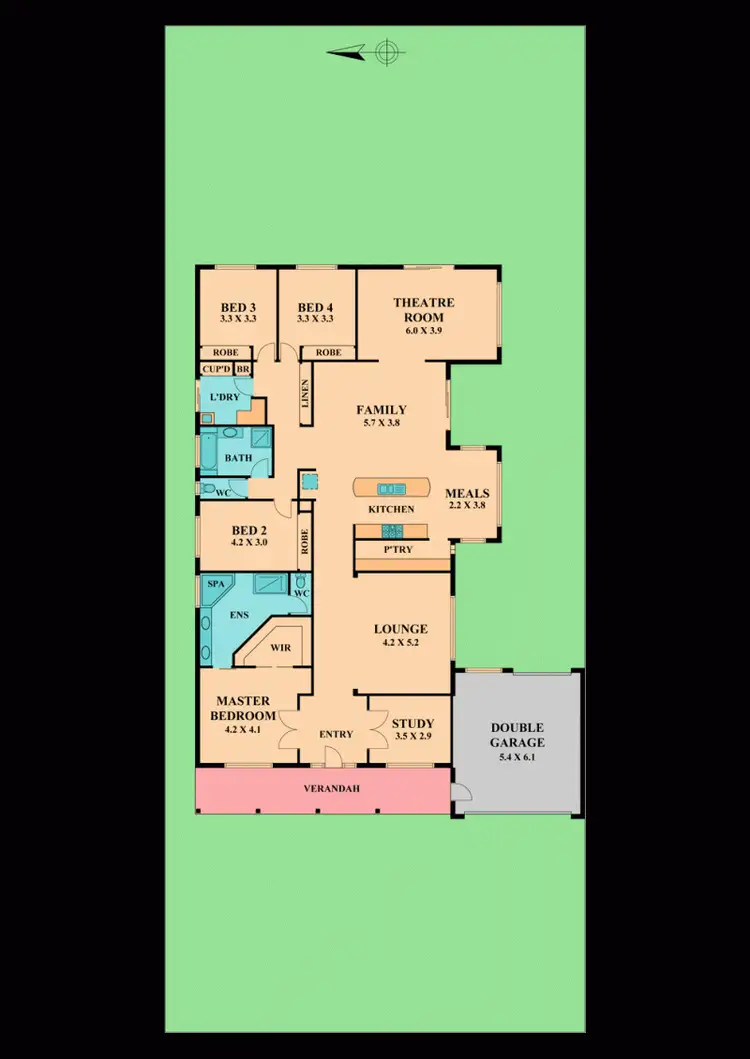 Floorplan of Homely house listing, 40 SILVERTOP CLOSE, Wallan VIC 3756