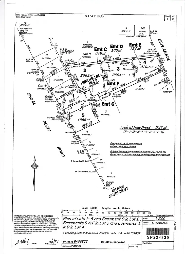 Floorplan of Homely land listing, 190C Windward Way, Shoal Point QLD 4750
