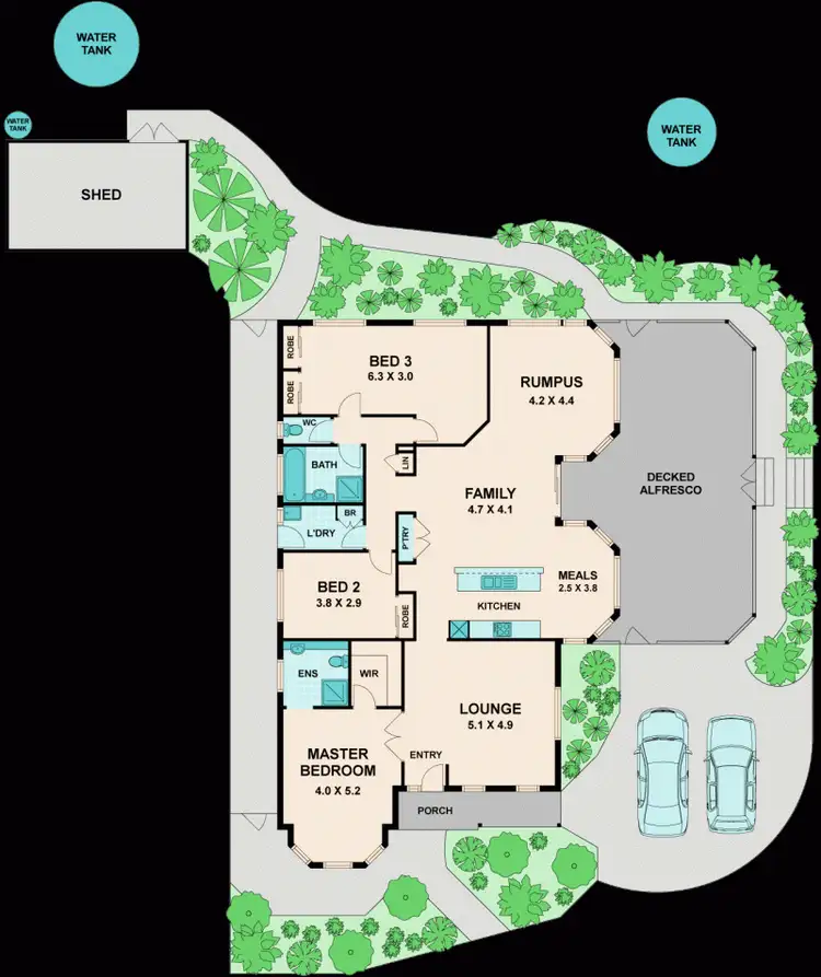 Floorplan of Homely house listing, 9 GUTHRIE COURT, Wallan VIC 3756