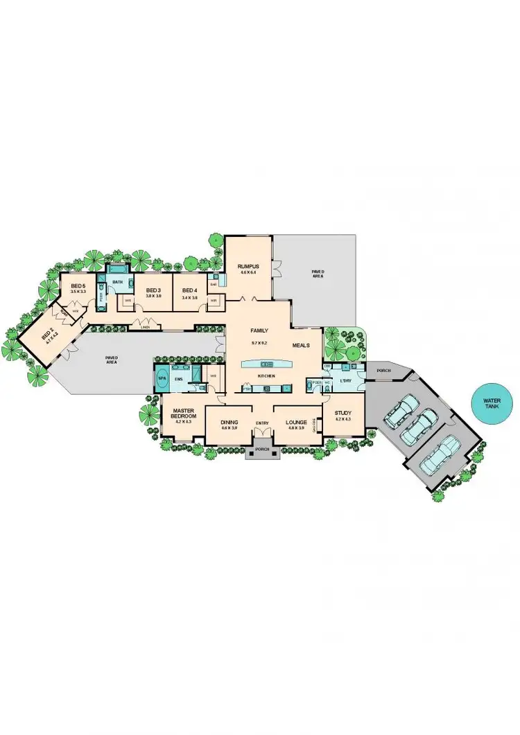 Floorplan of Homely house listing, 25 EASTERN RIDGE, Hidden Valley VIC 3756