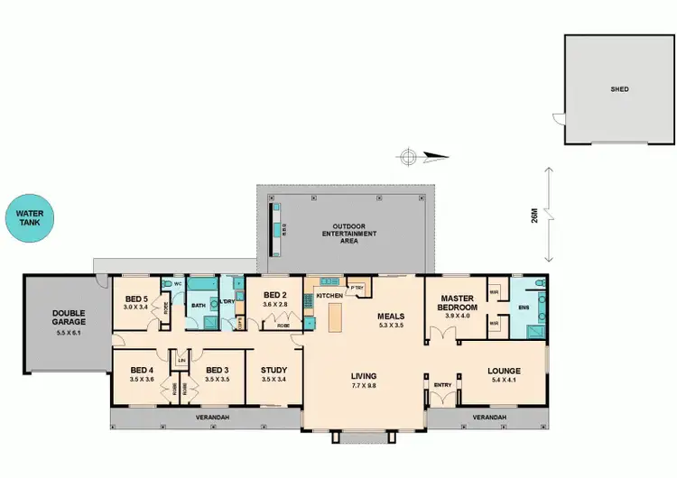 Floorplan of Homely house listing, 6 TIMBERTOP RISE, Broadford VIC 3658