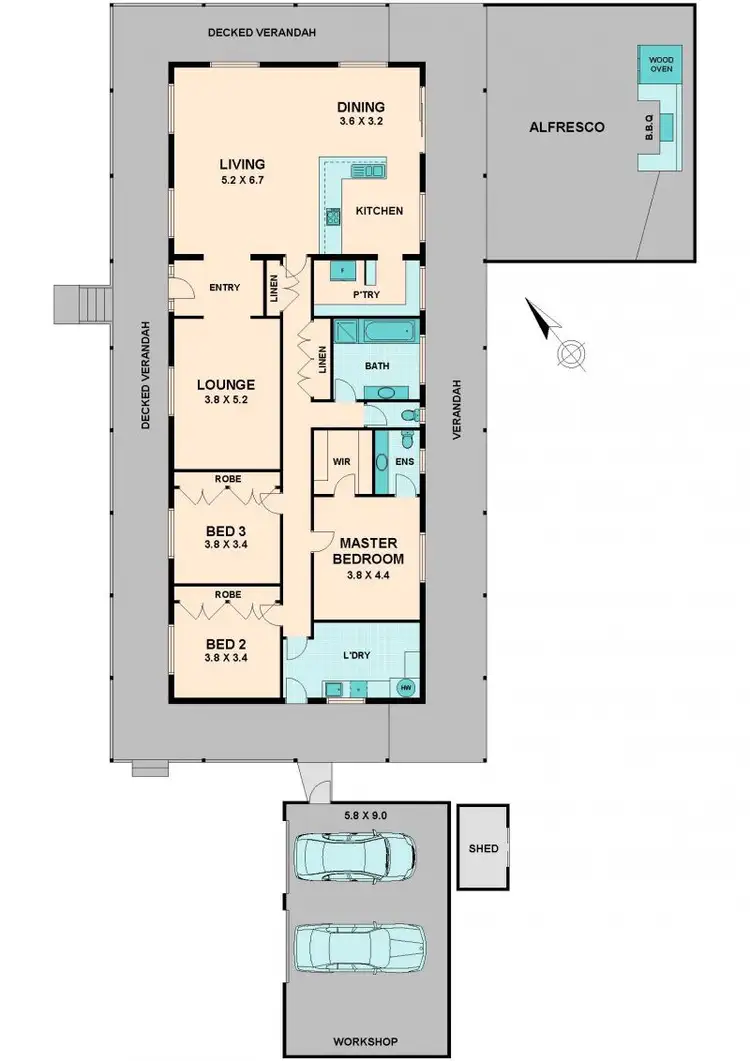 Floorplan of Homely house listing, 10 ROMANO DRIVE, Pyalong VIC 3521