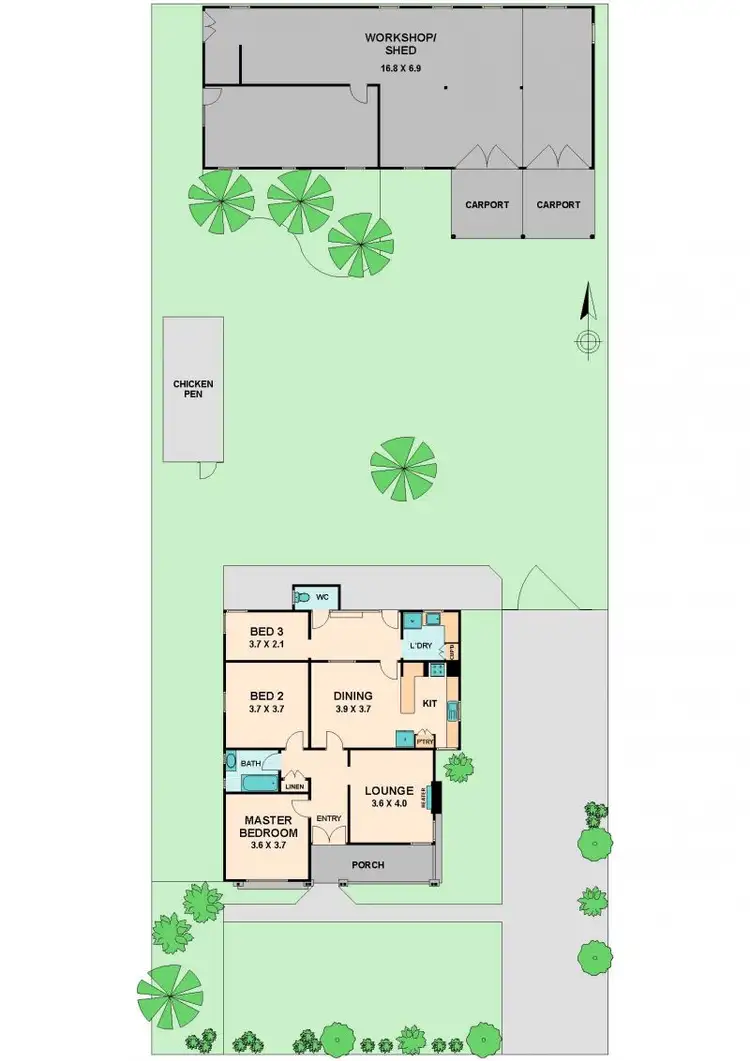 Floorplan of Homely house listing, 15 LOCO STREET, Seymour VIC 3660