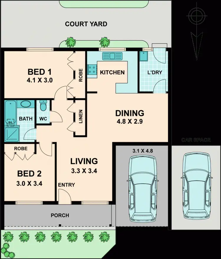 Floorplan of Homely unit listing, 4/22 HAMILTON STREET, Kilmore VIC 3764