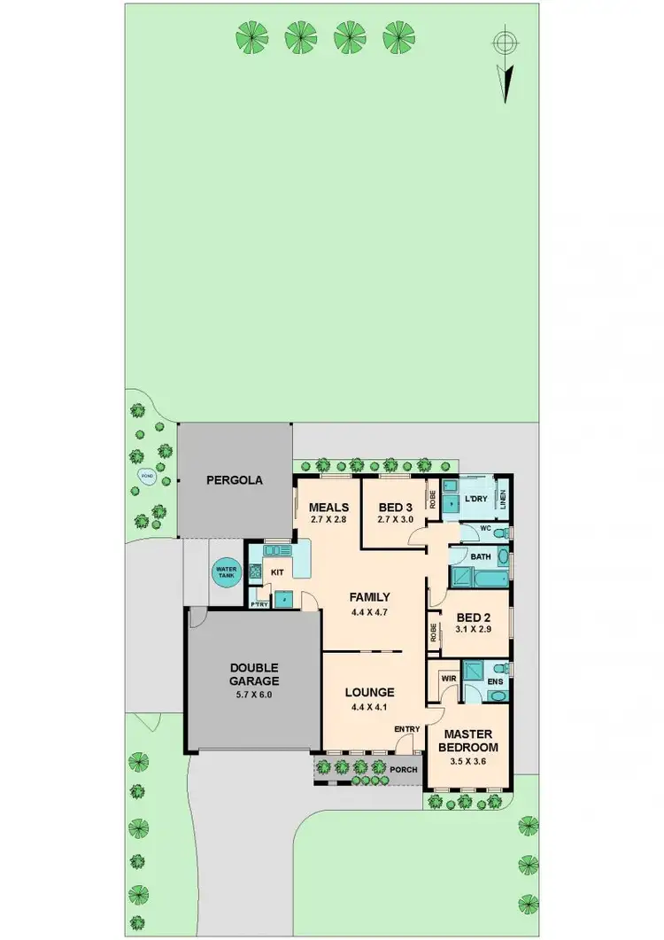 Floorplan of Homely house listing, 3 BANON STREET, Wallan VIC 3756
