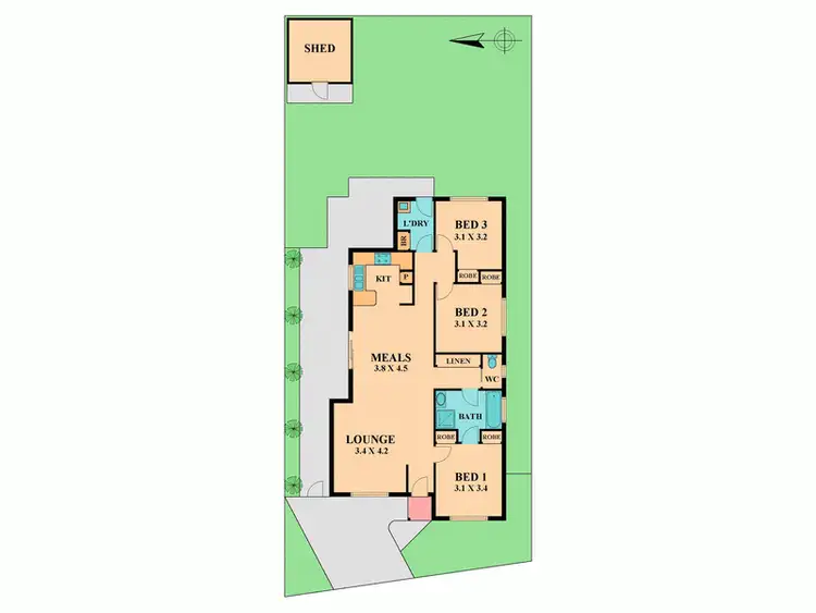 Floorplan of Homely house listing, 20 McLEOD COURT, Wallan VIC 3756