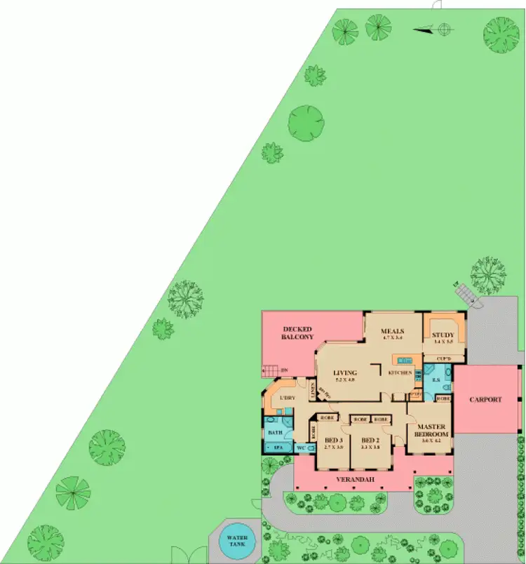 Floorplan of Homely house listing, 4 Wandong Avenue, Wandong VIC 3758