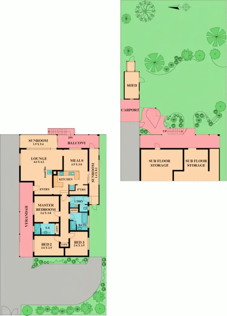 Floorplan of Homely house listing, 6 Wandong Avenue Wandong, Wallan VIC 3756